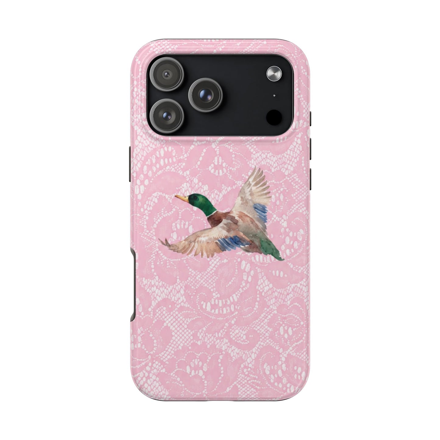 Pink Lace Mallard Phone Case