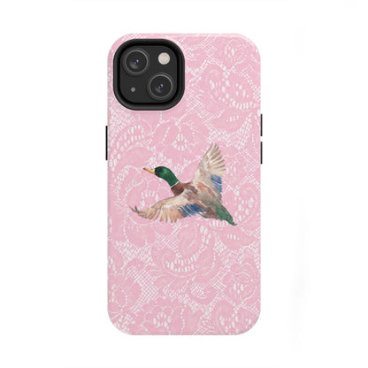 Pink Lace Mallard Phone Case