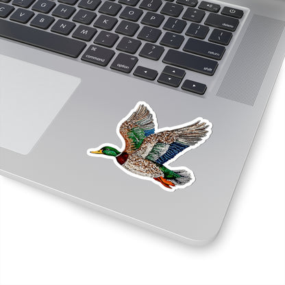 Faux Rhinestone Mallard Duck Sticker — Decal for Laptops, Water Bottles & Outdoors