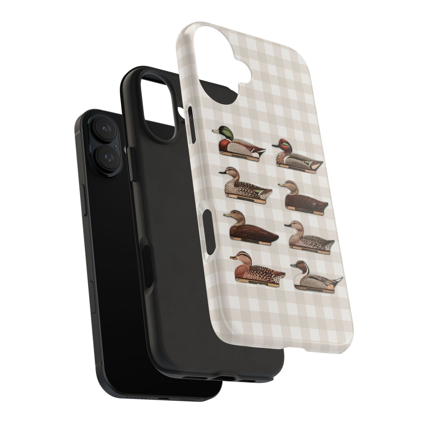 The Decoy Phone Case – Vintage Waterfowl Pattern