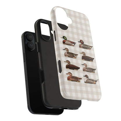 The Decoy Phone Case – Vintage Waterfowl Pattern