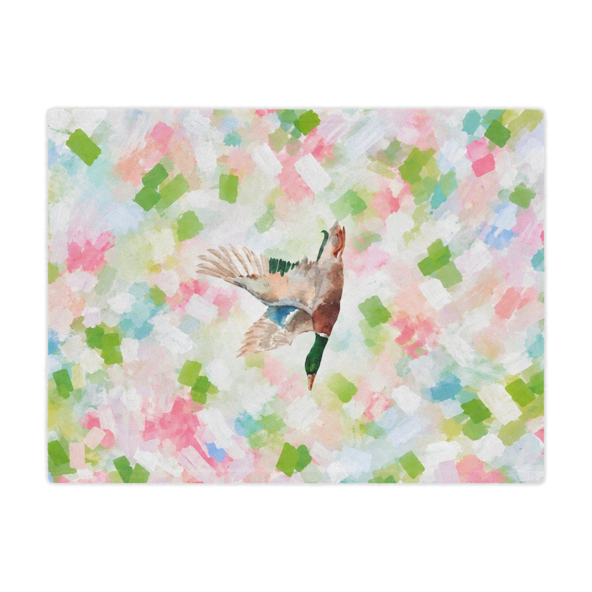 Mallard Duck Confetti Minky Blanket