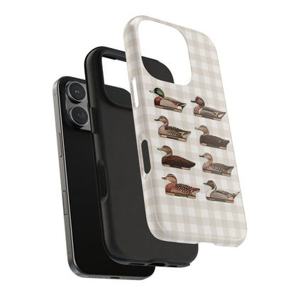 The Decoy Phone Case – Vintage Waterfowl Pattern