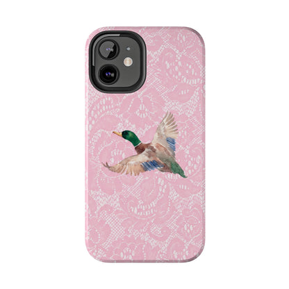 Pink Lace Mallard Phone Case