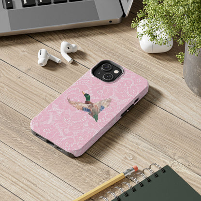 Pink Lace Mallard Phone Case