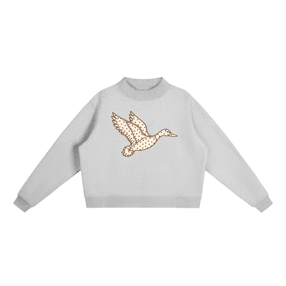 Polka Dot Mallard Mock-Neck