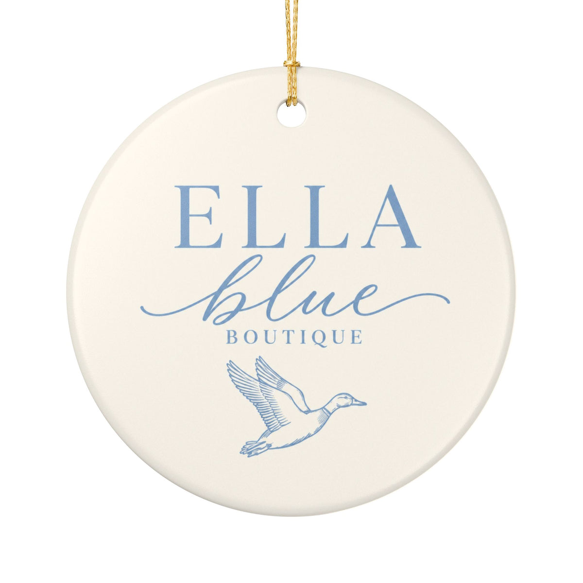 Ella Blue Boutique Ceramic Ornament
