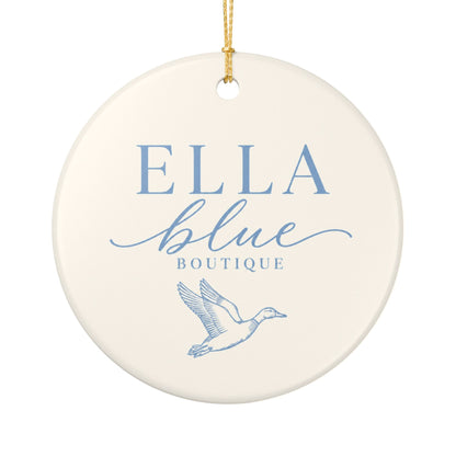 Ella Blue Boutique Ceramic Ornament
