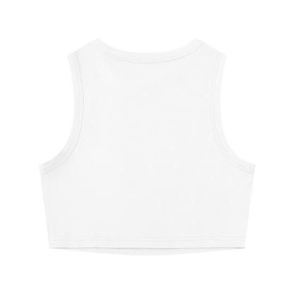Faux Rhinestone Women's Crop Tank Top