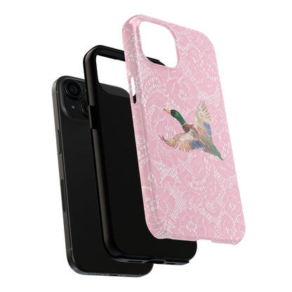 Pink Lace Mallard Phone Case