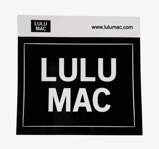 Lulu Mac Sticker - Black