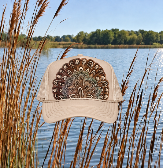 Feather Trucker - Tan