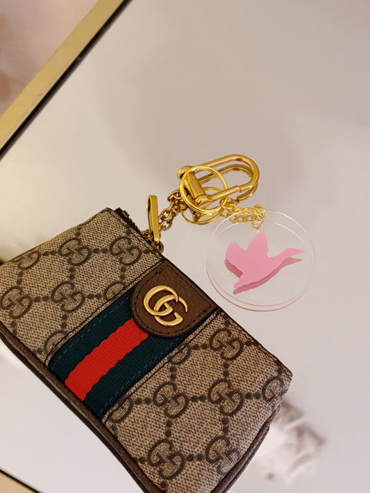 Pink Mallard Duck Key Chain