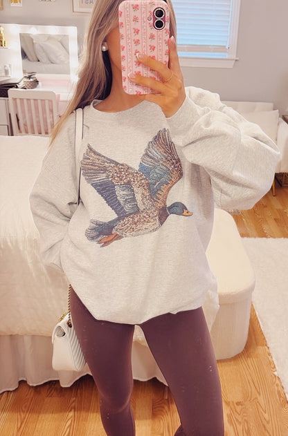 Rhinestone Mallard Crew