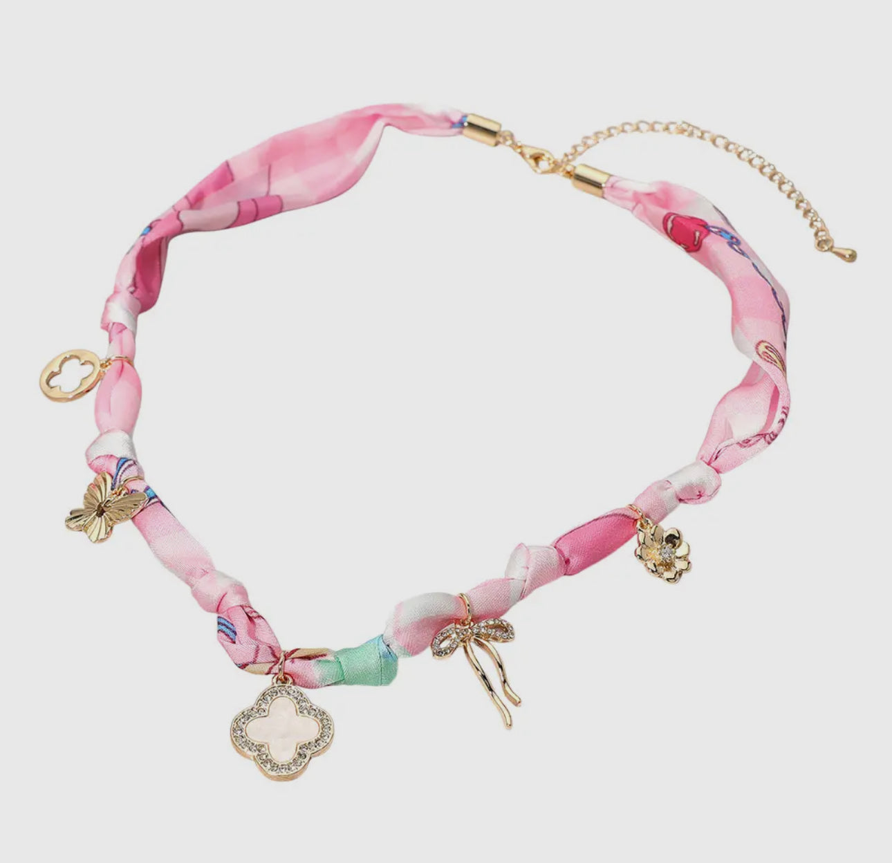 Lucky Charm Scarf Necklace