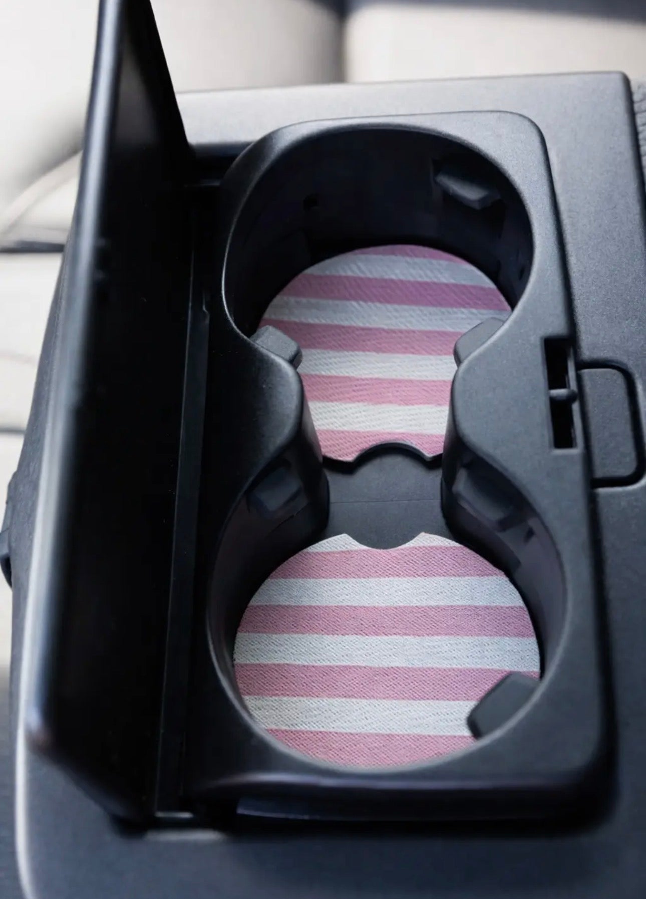 Pink Stripe Car Coaster