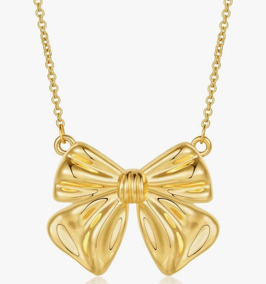 Claire Bow Necklace