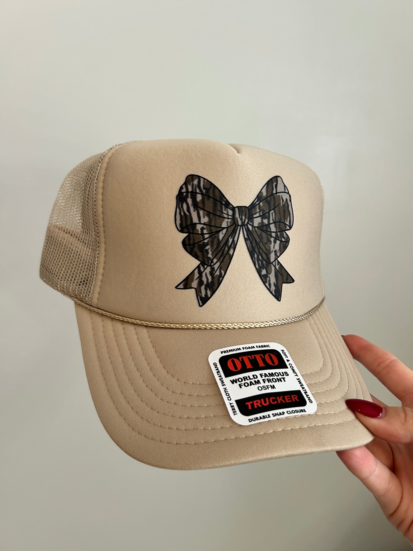 Camo Coquette Trucker