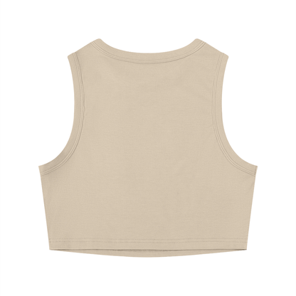 Faux Rhinestone Women's Crop Tank Top