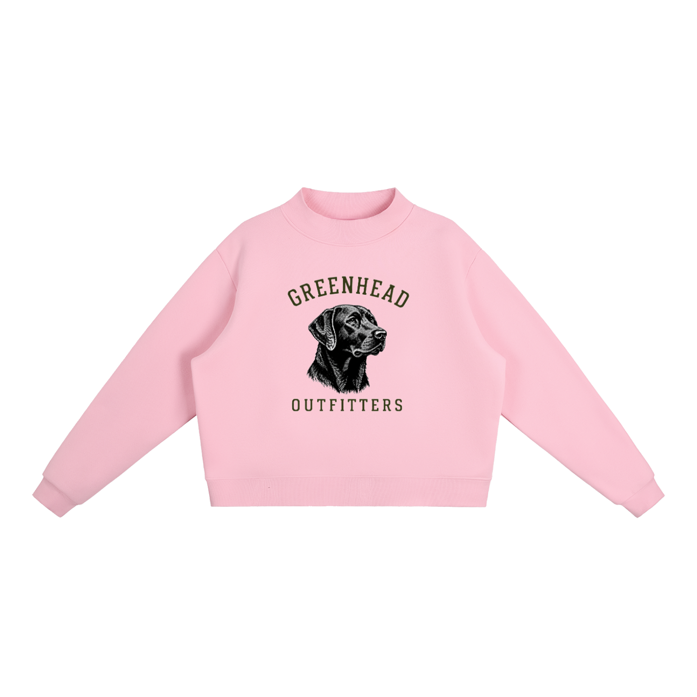 Green Head Outfitters Lab - Fleece Mock-Neck Sweatshirt