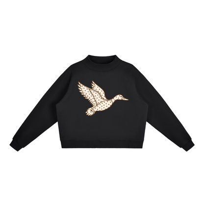 Polka Dot Mallard Mock-Neck