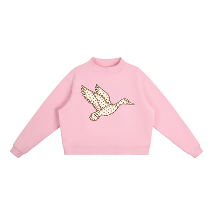 Polka Dot Mallard Mock-Neck