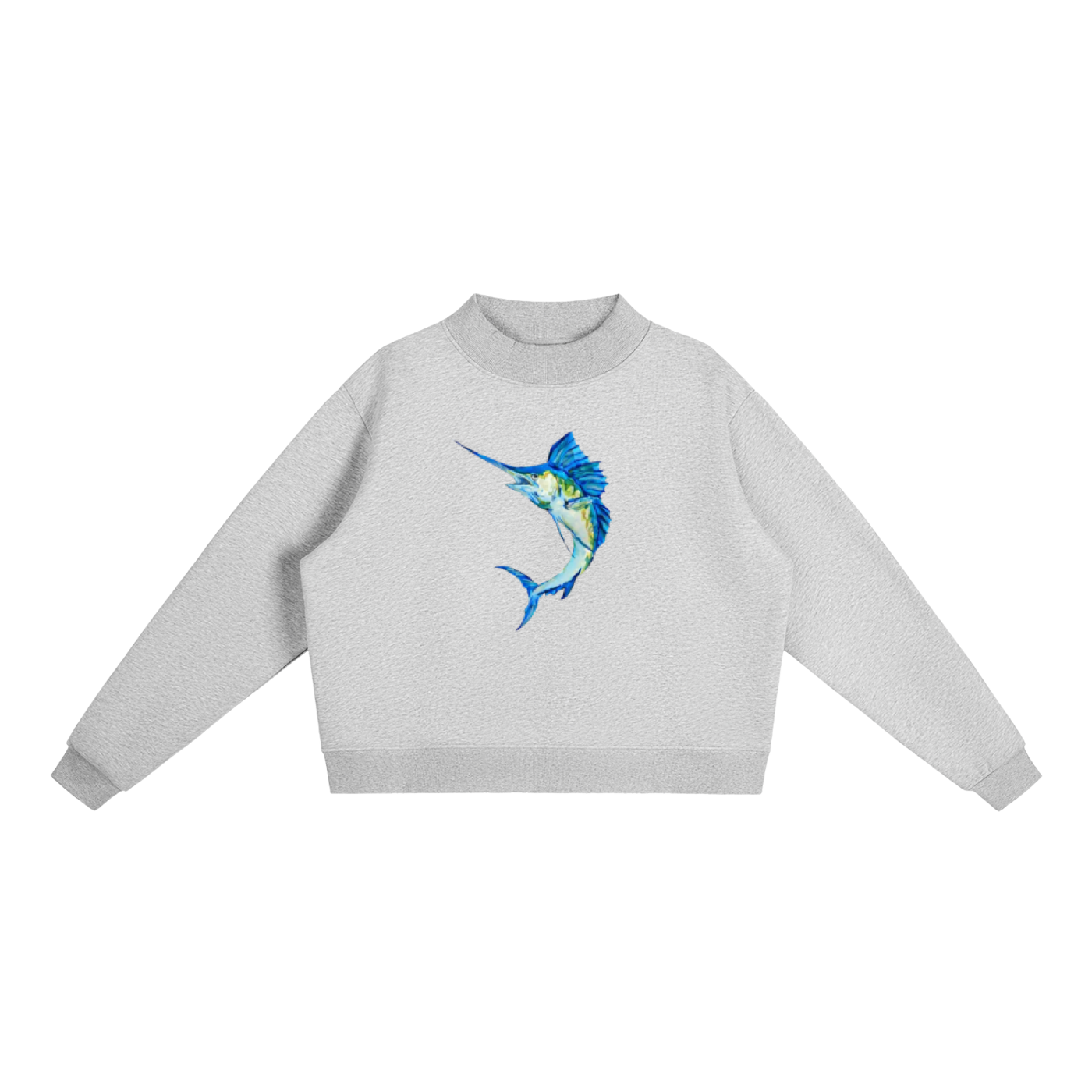 Marlin Fleece Mock-Neck Sweatshirt