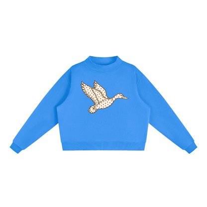 Polka Dot Mallard Mock-Neck