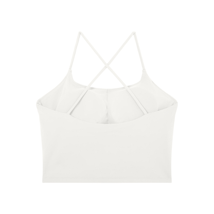 Ella Blue Faux Patch Athletic Tank