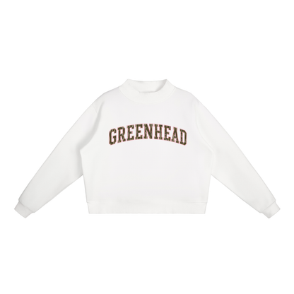 Green Head Varsity - Fleece Mock-Neck Sweatshirt