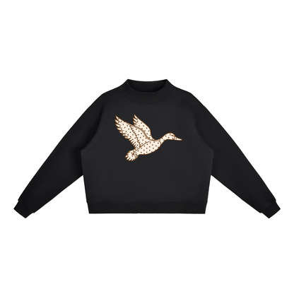 Polka Dot Mallard Mock-Neck