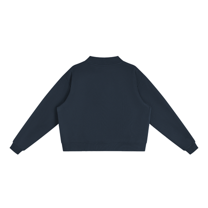 Polka Dot Mallard Mock-Neck