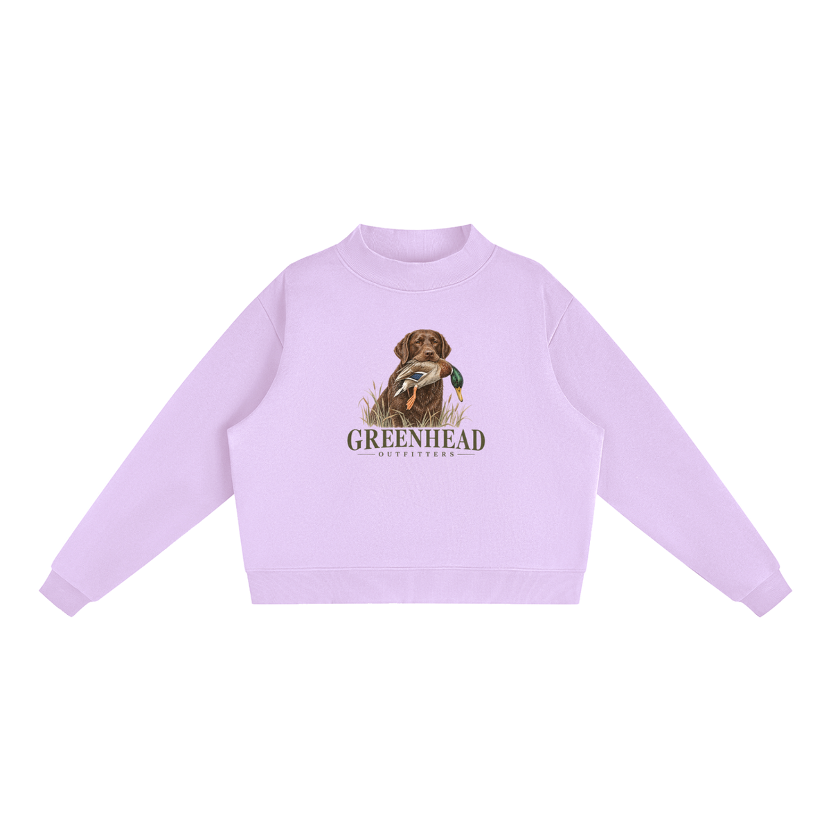 Greenhead Outfitters Chocolate Lab Mock-Neck