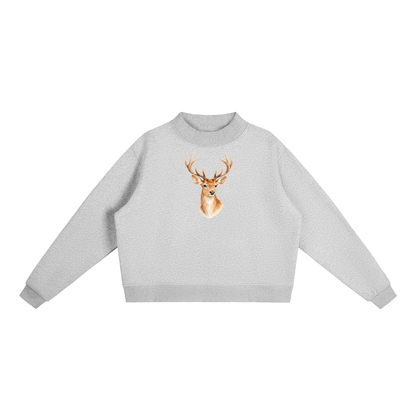 Deer Mock-Neck