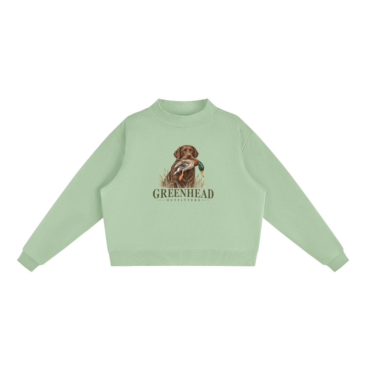 Greenhead Outfitters Chocolate Lab Mock-Neck