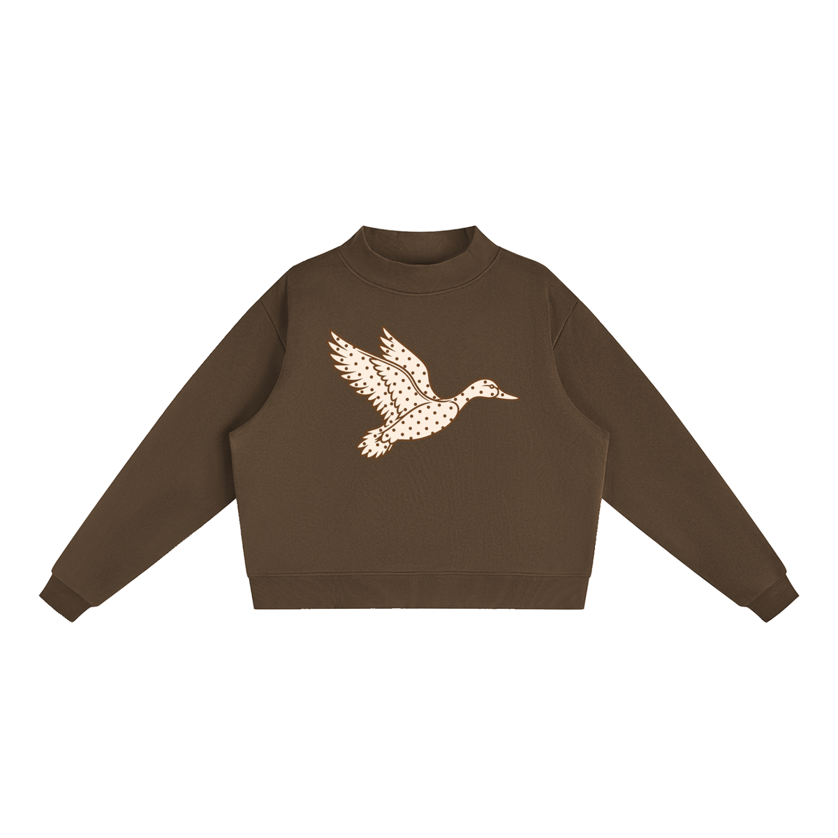 Polka Dot Mallard Mock-Neck
