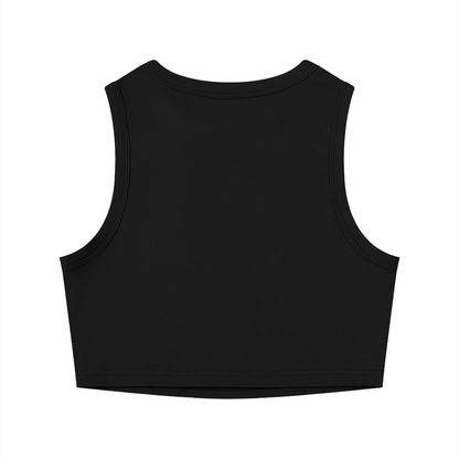 Faux Rhinestone Women's Crop Tank Top