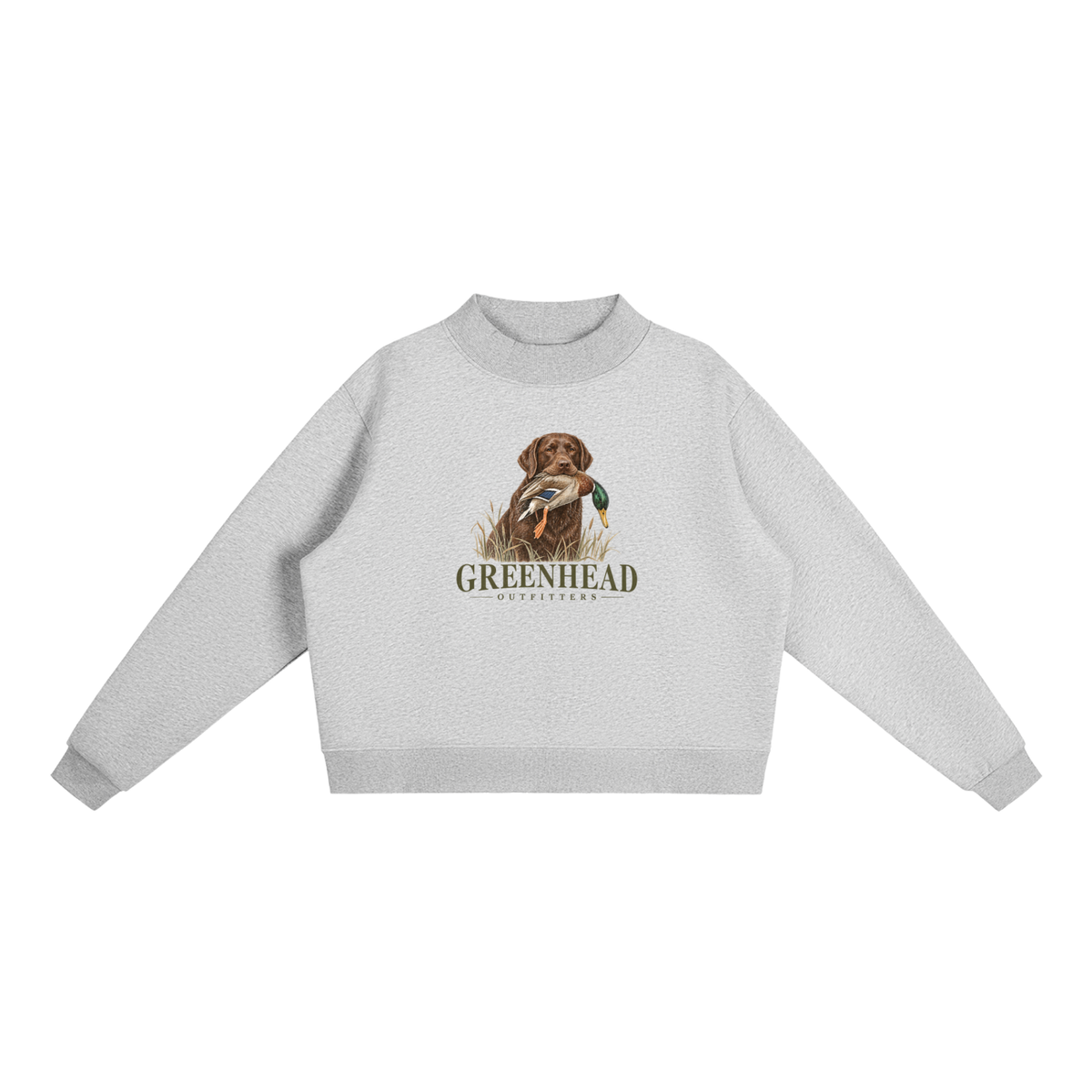 Greenhead Outfitters Chocolate Lab Mock-Neck