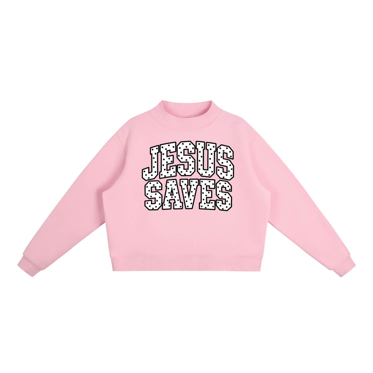 Jesus Saves Mock-Neck