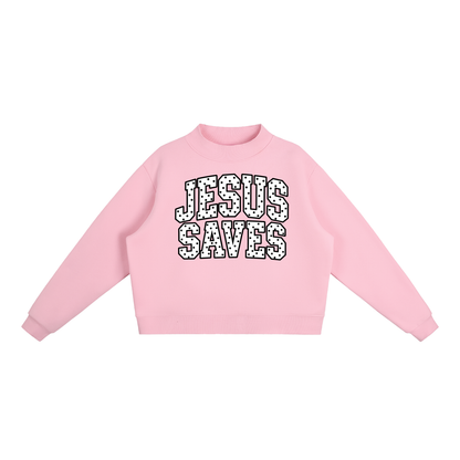 Jesus Saves Mock-Neck